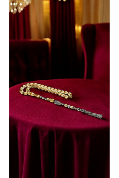 Tesbih-i Hazır Tesbihçilik NADİR BULUNAN ŞEFFAF ATEŞ KEHRİBAR TESBİH 925 AYAR...