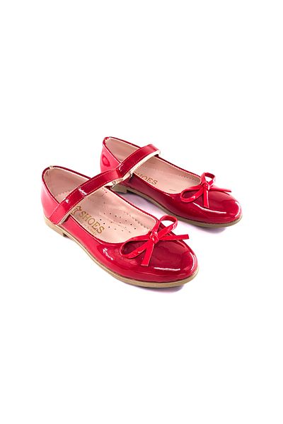 Julshen Girl's Ballerina Shoes with Mustache Bow