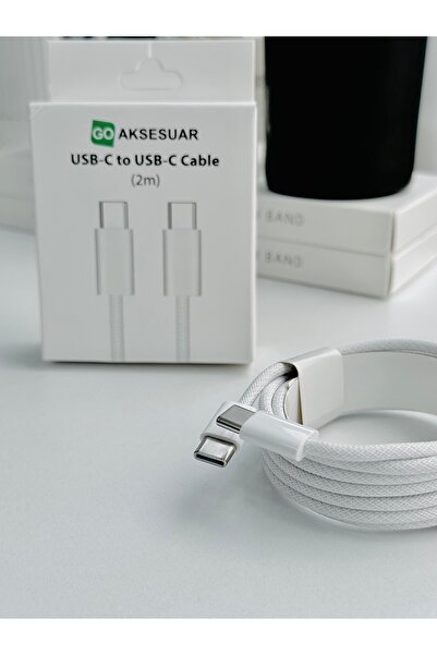 Go Aksesuar Iphone USB-C To USB-C 20w 2 Metre Hızlı Şarj Iphone 15-15promax-16-16promax-16plus-17-17promax