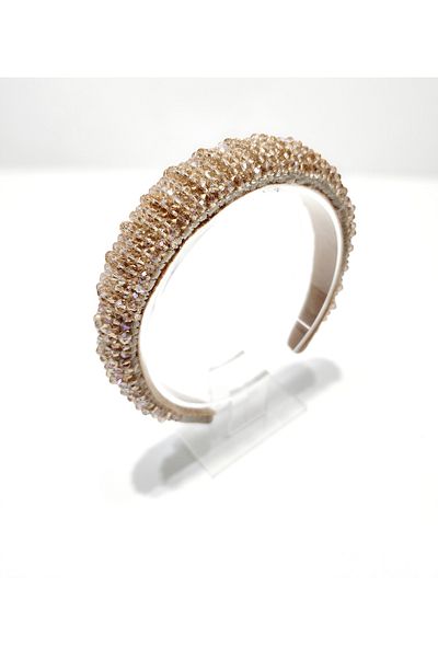 ARBABAG&ACCESSORY КРИСТАЛНА СТЪКЛЕНА МЪНИСТА С ДЕБЕЛО ШАРЕНА КОРОНА