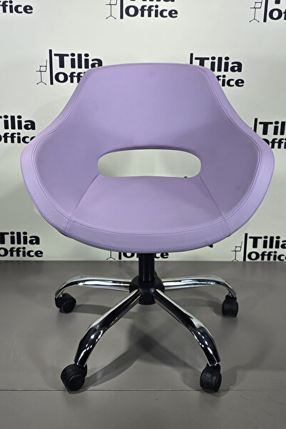 Tilia Monaco Çalışma Kesim Koltuğu Yonca Tekerlekli Krom Ayak