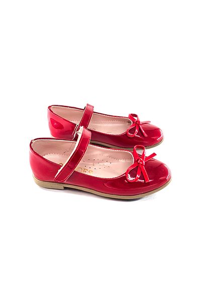Julshen Girl's Ballerina Shoes with Mustache Bow