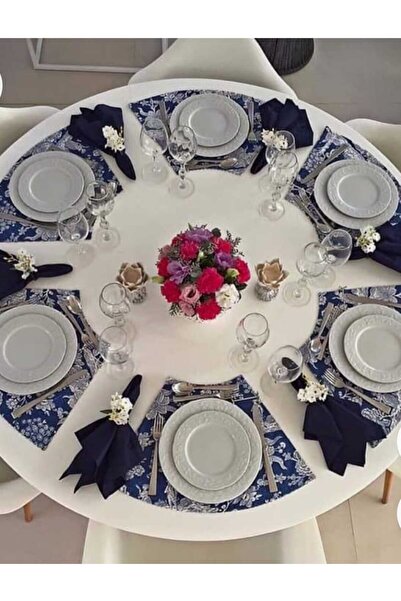 Hobizer Yılbaşı N0el Temalı Amerikan Servis 6 Peçete Supla 40x40 Cm