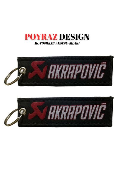 Rebon MotoDesign Akrrapovic Keychain - Compatible Model