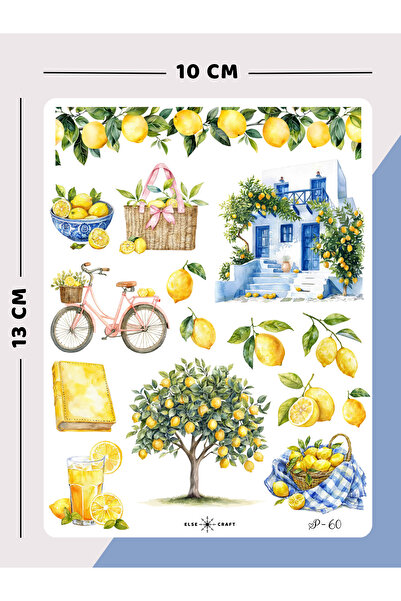Else Craft Limon Sticker - L-1- Ajanda Planlayıcı Bullet Journal Için Uygundur
