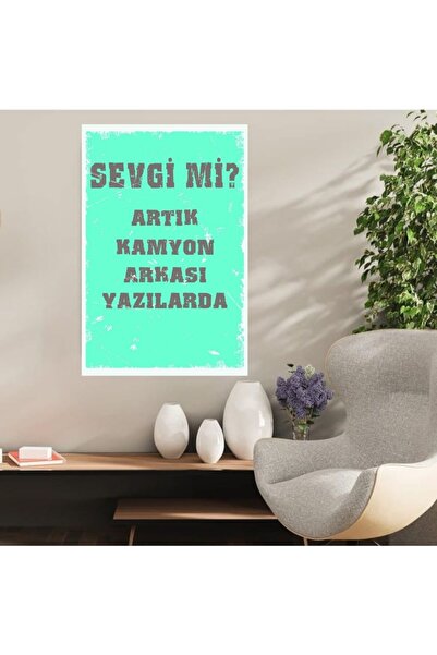 DURUSOY Ρετρό Ξύλινη Αφίσα MDF - Αστεία Ατάκες, Γραφές στον τοίχο, Τοπίο, Ιστ...