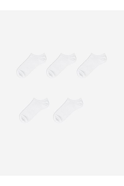 LC Waikiki New Season Women's Plain Booties Socks 5 Pack - S53773Z8