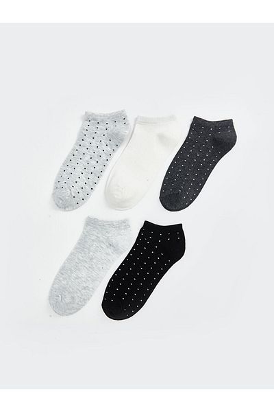 LC Waikiki New Season Patterned Women's Booties Socks 5-Piece - S51002Z8