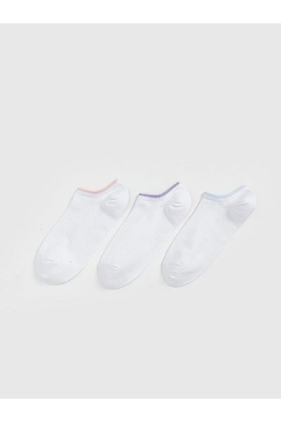 LC Waikiki New Season Women's Flat Booties Socks 3-Piece - S59660Z8