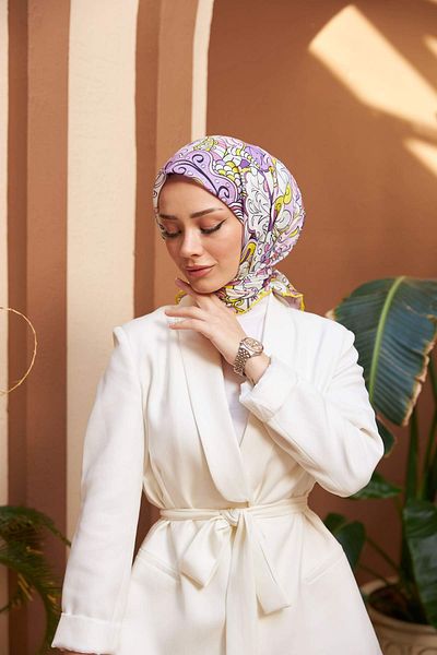 İpekhan Colorday Melodi Μαλακό Κασκόλ Λιλά 1153-03