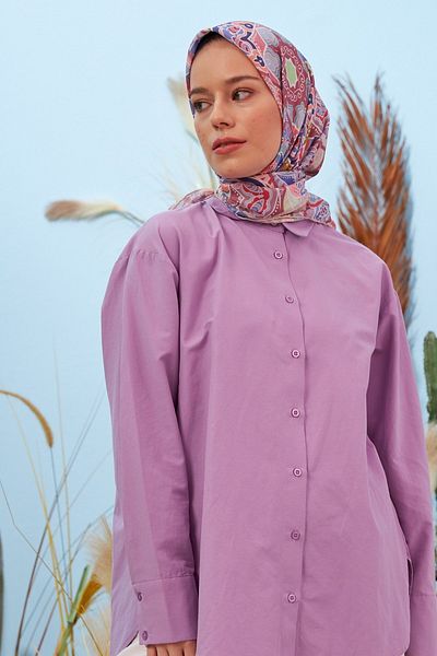 İpekhan Φουλάρι Yakamoz Powder Blue Cotton Viscose