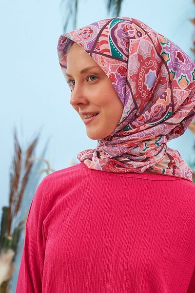 İpekhan Φουλάρι Yakamoz Powder Lilac Cotton Viscose
