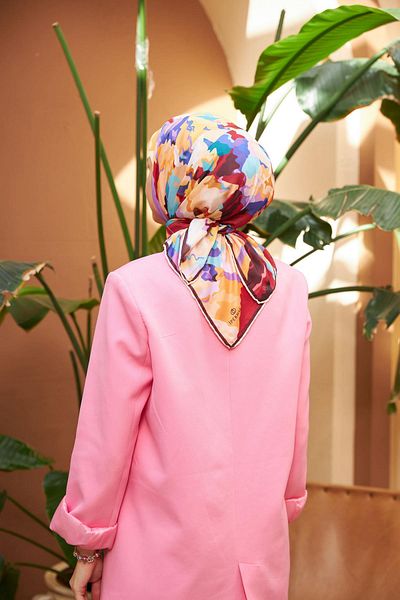 İpekhan Relax Rainbow Soft Scarf Πλακάκι Κίτρινο 1154-12