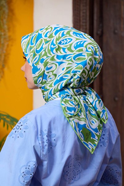 İpekhan Колекція Marrakech М'яка шарф Морський зелений Синій 1195-03