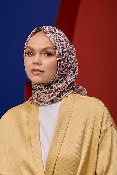 İpekhan Marrakech Koleksiyon Soft Eşarp Sütlü Kahve 1193-27