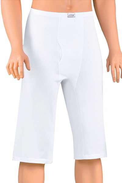 Öts Men's White 3 Pack Ottoman Briefs Long Leg Briefs Cotton (100% COTTON)