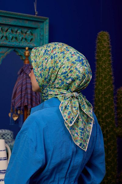 İpekhan Συλλεκτικό Μαλακό Κασκόλ Marrakech Emerald Green 1193-08
