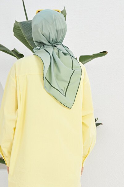 İpekhan Φουλάρι βαμβακερής βισκόζης με απλό σχέδιο μέντας