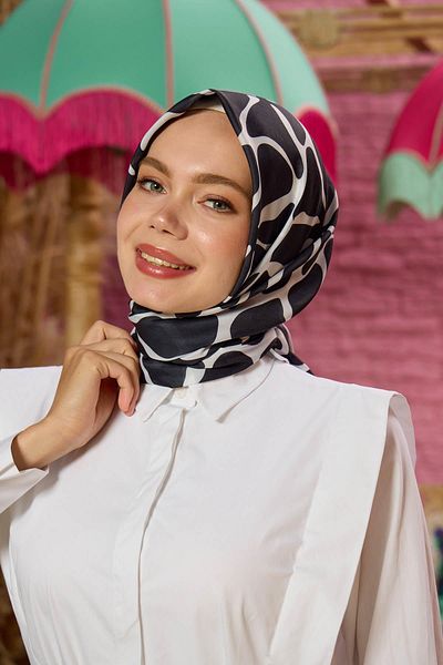 İpekhan Μαλακό κασκόλ Marrakech Collection Μαύρο 1196-04