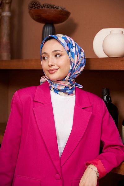 İpekhan Colorday Points Μαλακό Κασκόλ Navy Blue 1161-09