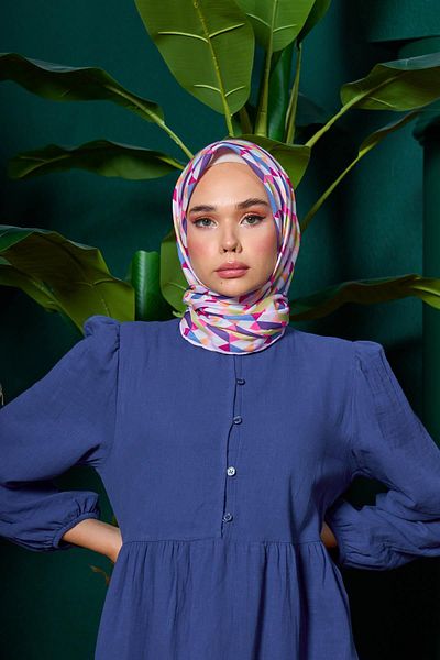 İpekhan Μαλακό κασκόλ Marrakech Collection Purple Orchid 1205-11