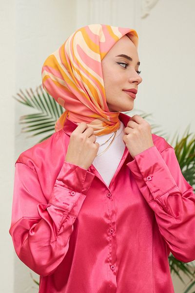 İpekhan Κασκόλ Twist Soft Powder Βαμβακερή Βισκόζη