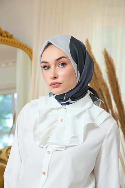 İpekhan Anthracite Soft Scarf Summer Shine Collection - 1190-02