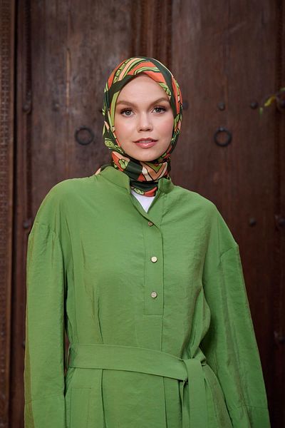 İpekhan Marrakech Συλλεκτικό Μαλακό Κασκόλ Sea Green 1197-07