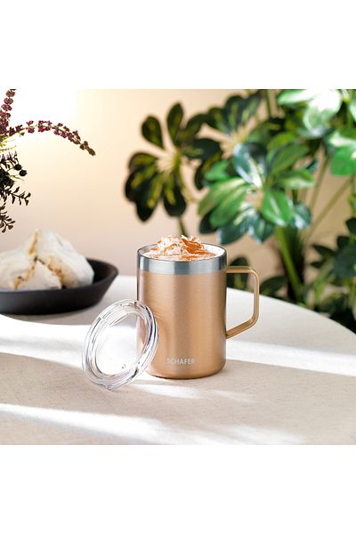 Schafer Iron Man Mug Thermos 350 Ml-Rosegold