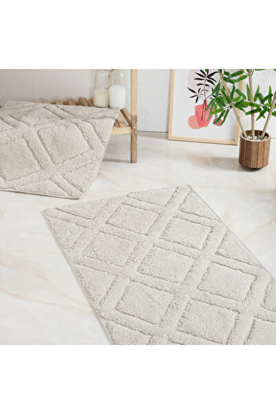 Schafer Ana Sayfa Elly Tafting 2 Li Banyo Paspası 60x100-50x60-krem