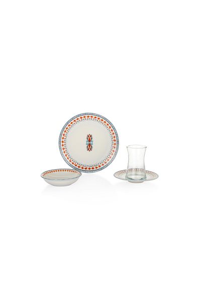Schafer Lily breakfast set 16 pieces - red