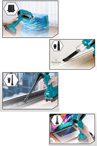 auhma Ahv-03 Oto Süpürge Sarjlı 16000pa 3 Kademeli Vakumlu Üflemeli Araç Süpergesi