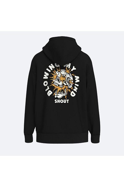 Shout Oversize Blowing My Mind Unisex Hoodie