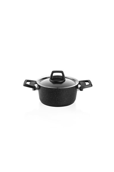 Schafer 7 Piece Black Cookware Set - Black Stone