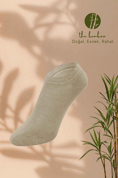 ERDEM İÇ GİYİM Ανδρικές κάλτσες ποδηλασίας Weweus Beige Natural Bamboo Luxury Super Thin 267