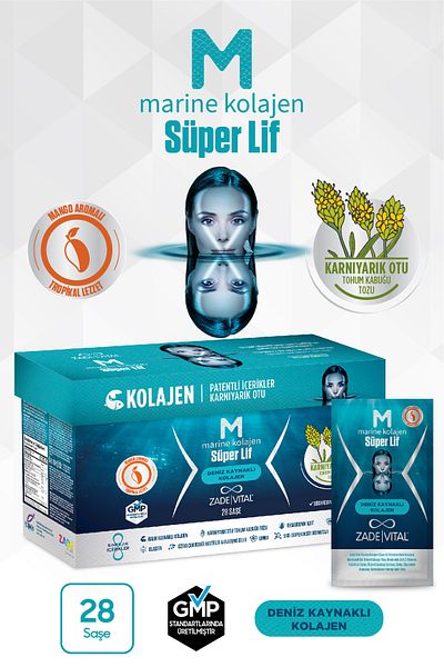 Zade Vital Zadevital Marine - Collagen Super Fiber 28 Powder Sachet