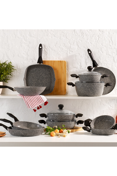 Schafer Cory Fireproof Non-Stick Flat Pot 26cm-grey