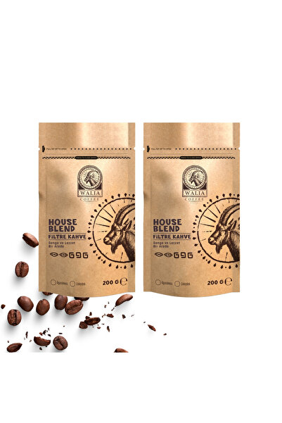 WALIA COFFEE ETHIOPIA 2 ADET FİLTRE KAHVE HOUSE BLEND 200 G