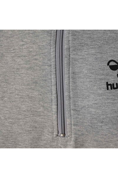hummel JASE Gri Erkek Yarım Fermuarlı Sweatshirt