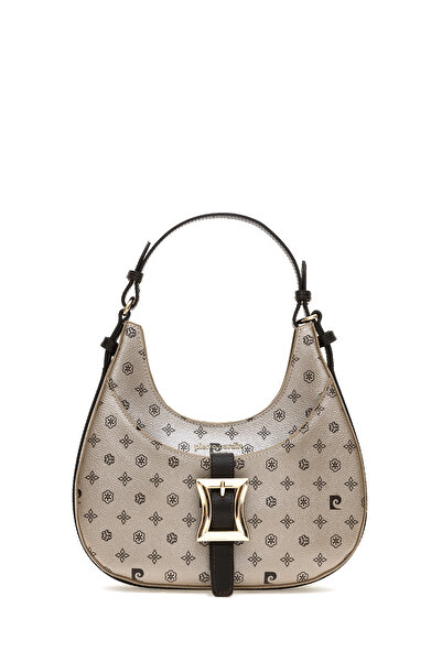 Pierre Cardin Goldfarbene Damen-Umhängetasche mit Monogramm 05PC24K24101