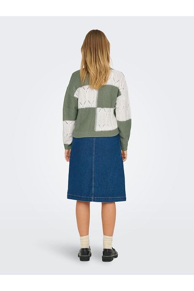 JDY JDYJUSTY L/S MIX STRUC PULLOVER KNT NOOS 15276930 Sea Spray