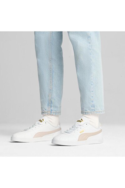 Puma PUMA Club II SL - Λευκό και ροζ παντελόνι