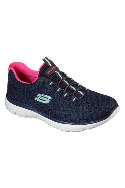 SKECHERS Women's Navy Blue Summits Shoes 12980-Nvhp