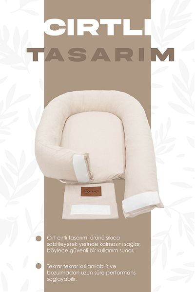 mordesign Babynest Orthopedic Baby Bed, Mother's Side Baby Bed, Ergonomic Design, Grand Series