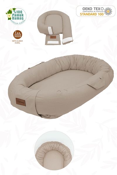 mordesign Babynest Orthopedic Baby Bed, Mother's Side Baby Bed, Ergonomic Design, Grand Series