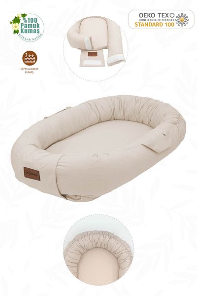 mordesign Babynest Orthopedic Baby Bed, Mother's Side Baby Bed, Ergonomic Design, Grand Series