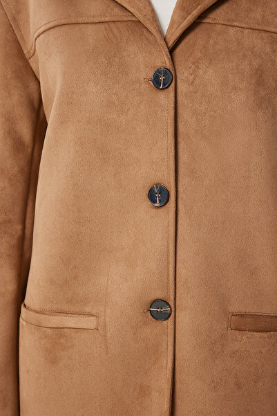 Happiness İstanbul Дамско велурено яке от норка Fk00012