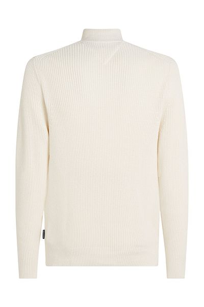 Tommy Hilfiger RIB COTTON ZIP MOCK