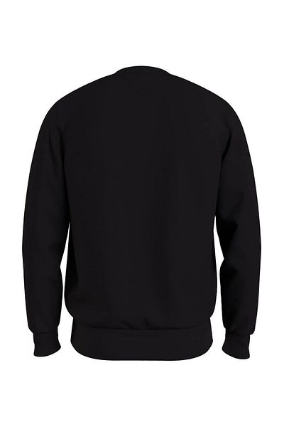 Tommy Hilfiger Мъжки черен суичър с лого на марката, подходящ за ежедневно носене Mw0Mw32735-Bds
