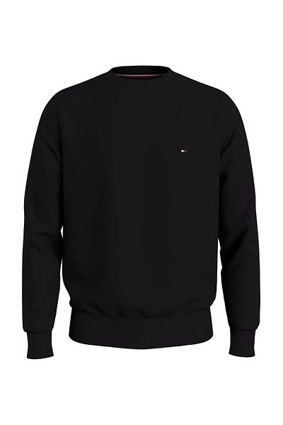 Tommy Hilfiger Мъжки черен суичър с лого на марката, подходящ за ежедневно носене Mw0Mw32735-Bds